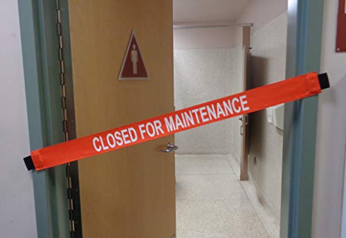 Closed For Maintenance Signs with Magnetic Ends