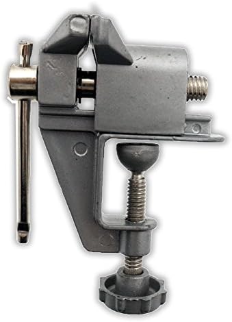 BENCH WIZARD Portable Table Vise | 5" (12.7 cm) Height | 40 mm Opening | 90-Degree Angle Precision | Versatile & Secure | Essential Tool for Crafting & Repairs