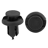 uxcell 50 x 9mm Hole Plastic Rivets Fastener Push Clips Black for Car Fender
