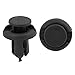 uxcell 50 x 9mm Hole Plastic Rivets Fastener Push Clips Black for Car Fender