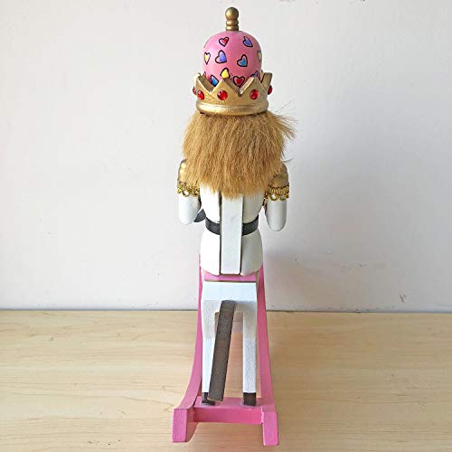 gelvs 11.8 inches Wooden Nutcracker Doll Soldier Vintage Handcraft Puppet Decorative Ornaments Home Decoration