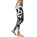 Clearance HGWXX7 Women High Waist Gym Yoga Skull Print Running Fitness Leggings Pants Tights Workout Clothes