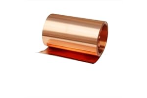 YOUNTIGER Pure Copper Sheet Roll 24Gauge Thickness Width 2 in Length 600mm (24Gauge X Width 2" X600MM)