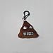 9Pcs Mini Emoji Cushion Toy,Soft Emoji Keychain Toys Gift Bag Accessory Poop Keychain-Style 1