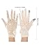 Maxdot Summer Women Lace Short Screentouch Gloves Sun UV Protection Driving Gloves (Beige)