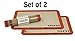 Silpat Non-Stick Silicone Jelly Roll Pan Baking Mat (2, 14 1/2-Inch by10-Inch)
