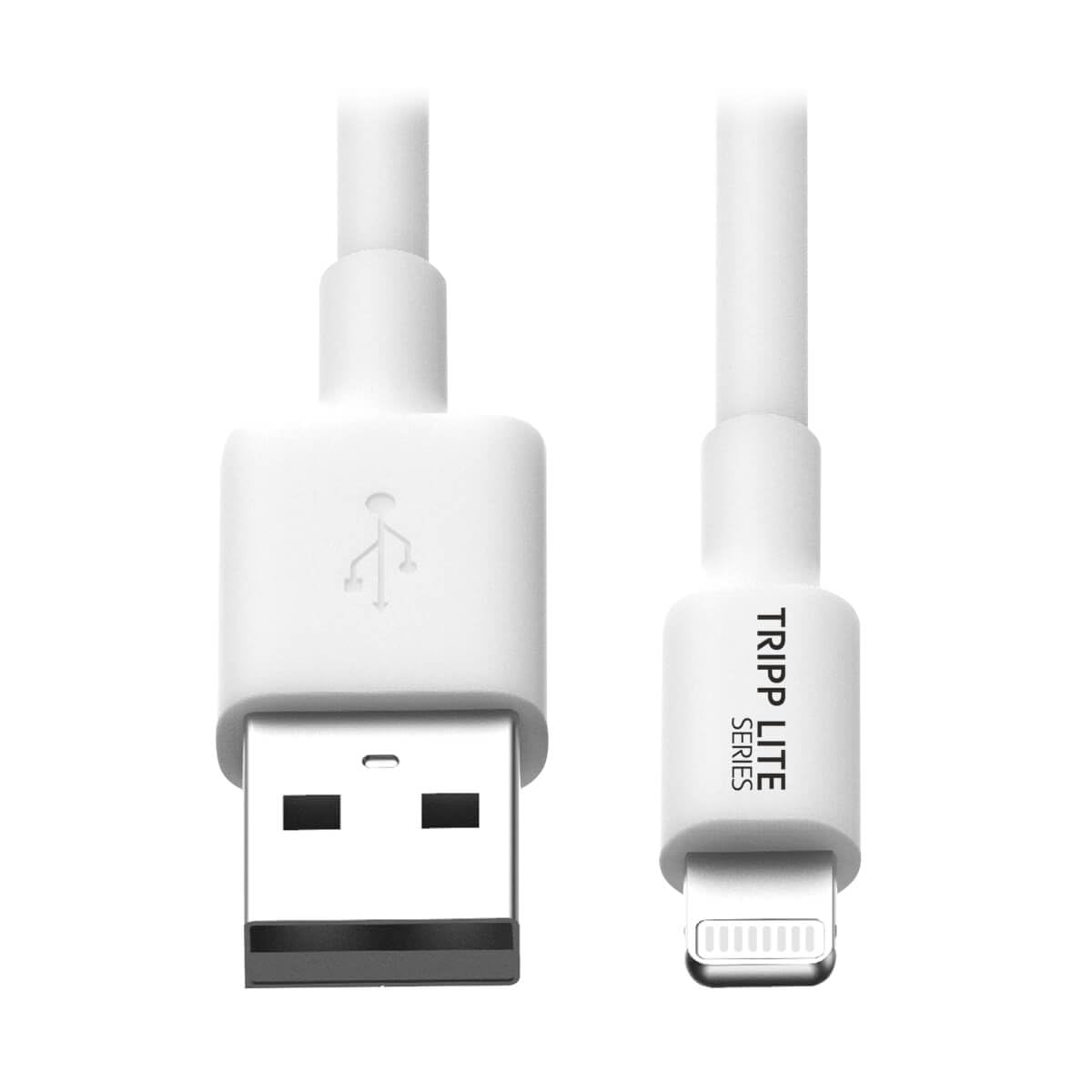 Tripp Lite Lightning to USB Cable Charge Sync Apple Mfi 1.83 m (M100-006-WH)
