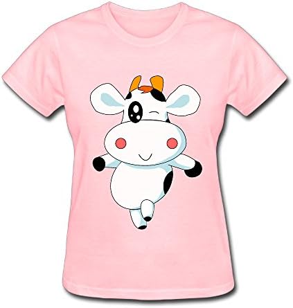 Cute Cow Summer Women Custom Short Sleeve Printed Casual T Shirt