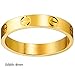 Dubeauty Love Ring Lifetime Titanium Stainless Steel Couples Engagement Engraved Bands Gold Size 5-10