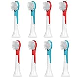 E-Cron Replacement Toothbrush heads Compatible With Electric Toothbrush Philips Sonicare Kids Small,8 pcs (2x4)