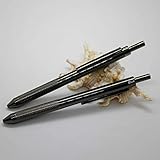 2PCS PACK 4 in 1 Multi-Function Pen 4 Colors Pen with 0.5mm Mechanical Pencil and Black/Red/Blue Ballpoint Pen in Gift Package (2PCS PACK, Gun black)
