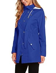 ZHENWEI Womens Lightweight Hooded Waterproof Active