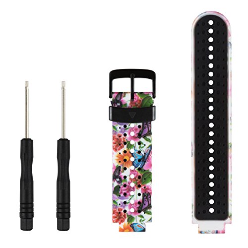 for Garmin Forerunner 220/230/235/620/630/735XT Silicone Replacement Wrist Watch Accessory Band Strap for Garmin Forerunner 235 Smartwatch Men Women