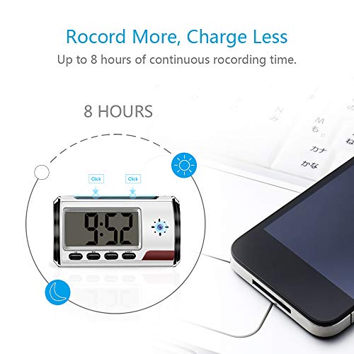 Hidden Camera Alarm Clock Spy Camera Loop Video Recorder