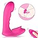 Wearable Clitoral G Spot Butterfly Vibrator, Vibrating Realistic Dildo, Clitoris Stimulator with 7 Powerful Vibrations, Rechargeable Waterproof Sex Toy for Women