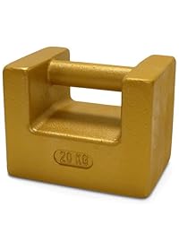 Peso de calibración Rice Lake de hierro fundido pintado con mango, NIST clase F, unidades métricas y EE. UU., 1