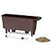 Lechuza 15577 Delta Self Watering Garden Planter for Indoor and Outdoor Use, Espresso Metallic 16