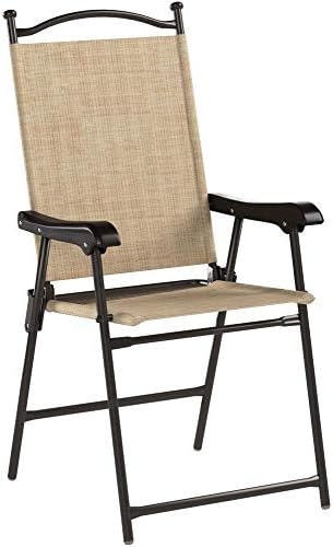 Best Choice Products Beige Set Of 2 Portable Folding Outdoor Mesh W/Uv-Resistance