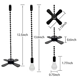 EIFHYT Ceiling Fan Pull Chain with Decorative 2 Pcs