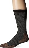 Carhartt Men's Force Steel Toe Copper Crew, Charcoal Heather, Sock Size:10-13/Shoe Size: 6-12