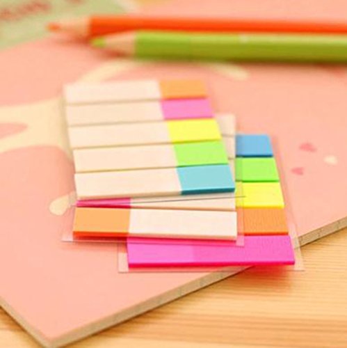 20 Pieces Colored Page Markers Sticky Index Tabs Pop-up Index Tabs Neon Flag Sticky Notes (A)