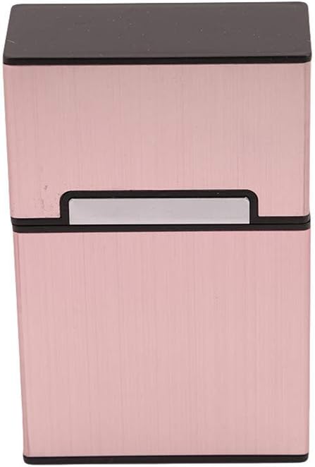 Amazon Gomyie ブラシをかけられたアルミ合金のタバコ箱はタバコpcsの反衝突の傷および抵抗力がある傷を包みました ローズゴールド ツールセット オンライン通販