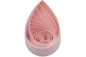 ODETOJOY Quilling Paper Strips Shades of Pink - 3mm Width Pastel Pink Paper Strips 1/8inch for DIY Crafts and Paper Art 120pc 21inch Long (Pale Pink NO.15)