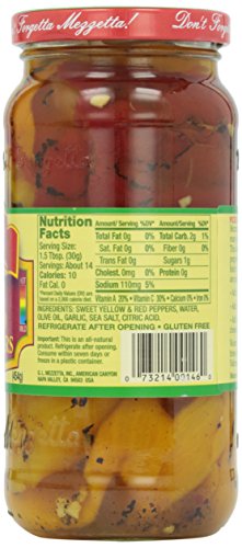 Mezzetta Roasted Yellow & Red Peppers, 16 oz