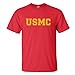 USMC Athletic Gold Adult Short Sleeve T-shirt in 10 colors