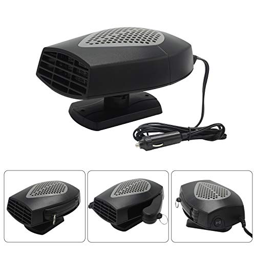 Windshield Car Heater - Portable Car Defroster Defogger 12V Small Vehicle Heat Cooling Fan 150W 3-Outlet Plug In Cigarette Lighter - Thumbnail 6