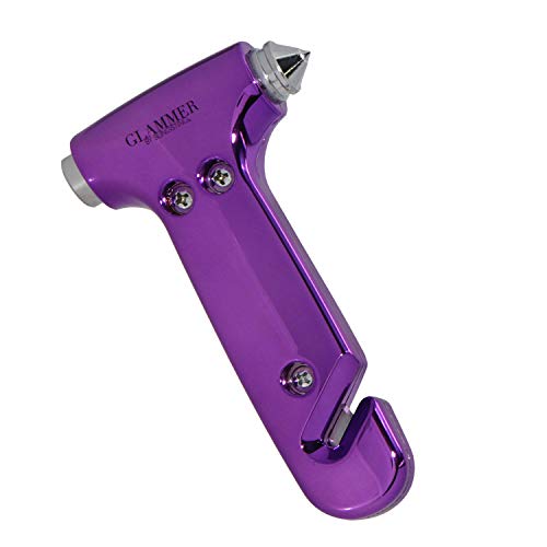 BLINGSTING Glammer Safety Hammer - Auto Glass Window Breaker and Seat Belt Cutter Emergency Escape Tool for Women's Safety, Child Safety, Family Rescue in Vehicle Roadside Emergency