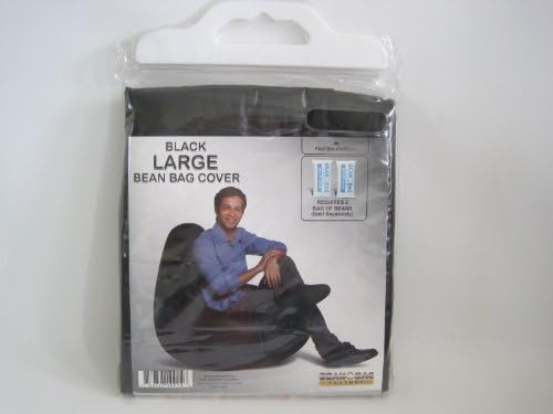 Bean Bag Factory Black Large Bean Bag Cover/ 100% Vinyl