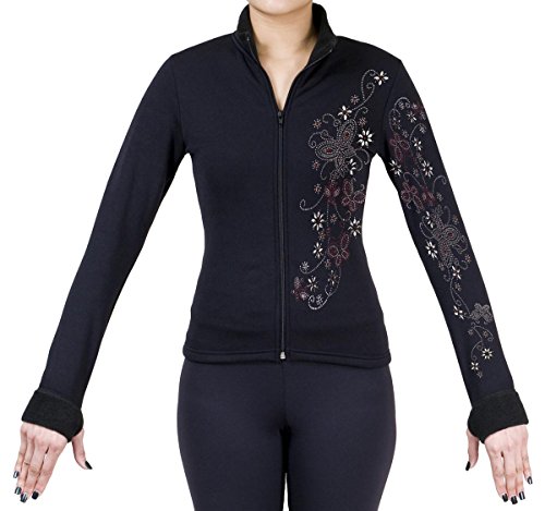 Figure Skating Polartec Polar Fleece Jacket with Rhinestones JR30C (Adult Small) Figure Skating Polartec Polar Fleece Jacket with Rhinestones JR30C (Adult Small)