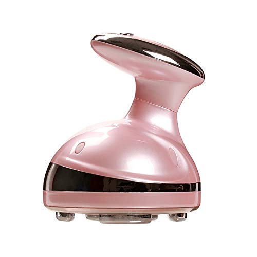 Rechargeable Vibration Shaping Massager Equipment Fat Burner Ultrasonic RF System Waist Legs Thigh Arm Stomach Massage Portable Machine (Pink)