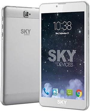 Sky Devices Fuego 7.0 GSM Unlocked Tablet Quad Core, Memory 8GB + 512 GB, Camera 5MP + 2MP Frontal (Silver)