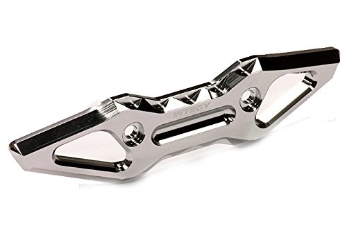 Integy RC Model Hop-ups T4110SILVER Evolution-6 Billet Machined Alloy Front Bumper for Traxxas 1/10 E-Revo