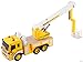 Memtes Friction Powered Hoist Bucket Construction Cherry Picker Lift Truck Toy with Lights and Sounds for Kids
