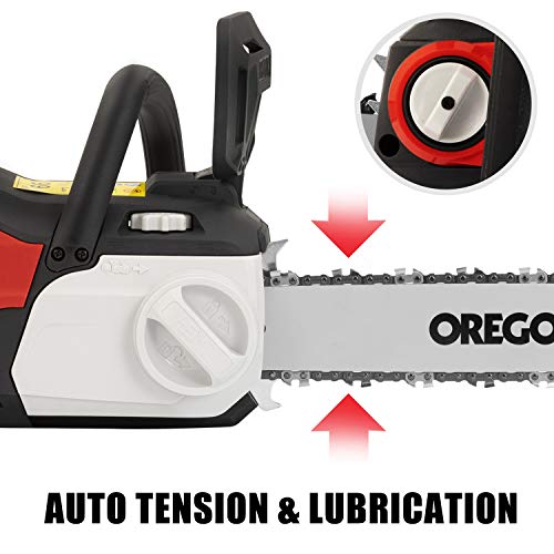 HENX 40V 16 Inch Cordless Chainsaw with Toolless Chain Tension System