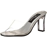 Pleaser Women's Romance-301 Sandal,Clear Lucite,9 M US
