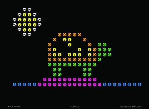 L &amp; Z Brand - Refill Templates for Lite Brite: ZOO ANIMALS Set (12 count) Sheets use with Magic Screen - NEW Retro Style Lite Brights
