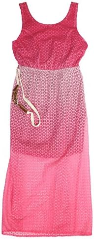 Paper Doll Girls' Dress with braided belt - Fuchsia (Size 8)