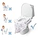 Toilet Seat Covers Disposable, Update Version 20 Pack Potty Seat Covers XL Size Perfect for Toddlers Potty Training and Travel, Waterproof, Individually Wrapped, Non Slip for Kids and Adults