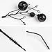 KI Store Black Christmas Tree Picks Stems Pack of 9 Artificial Glittered Berry Stems Black Tree Ornaments Decoration for Xmas Tree Halloween Wreath Garland Handcraft