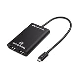 Certified Cable Matters Thunderbolt 3 to Dual DisplayPort Adapter for Mac and Windows Supporting Dual 4K 60Hz (Not Compatible with USB-C Ports Without The Thunderbolt Logo)