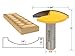 Yonico Horizontal Crown Router Bit 1-1/2-Inch Radius 1/2-Inch Shank 16170