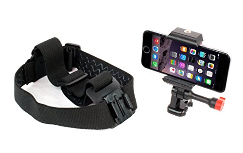 iPhone Head Mount Strap GoPro Style, Fits All Smartphones and GoPro Camera Models - Thumbnail 6