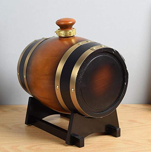 DPPAN Eichenholz Weinfass Holzfass, Bierfässer Vintage Holz zu Lagerung Whisky Bier Bourbon Tequila Rum Essig… – Bild 6