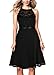 REPHYLLIS Women's 1950'S Vintage Halter Sleeveless Lace Wedding Swing Dress