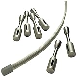 Progress Lighting P6228-09 12 Feet of Flex Track with 6 Support Stems and End Caps, Brushed Nickel