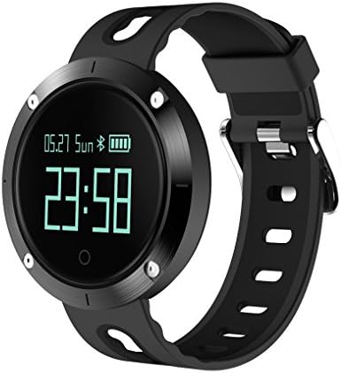 ZIMINGU Smart Watch Heart Rate IP68 Waterproof Bluetooth Sports Smart Bracelet Fitness Tracker with Sleep Blood Pressure Monitor for Android Phone and iPhone (Black)